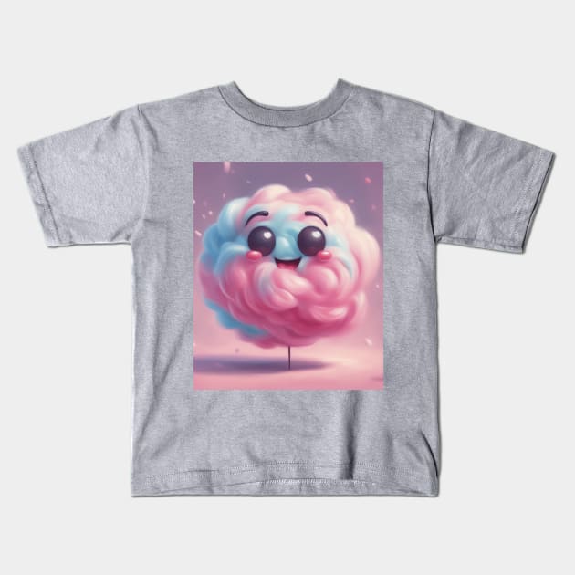 A delicious cotton candy Kids T-Shirt by CreativeSun92